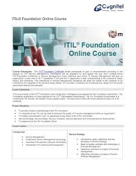 Itil Foundation Online Course Foundation Online Online Courses Foundation