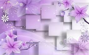 Photo Customize Size 3d Purple Warm Flowers Tv Wall Mural 3d Wallpaper 3d Wall Papers For Tv Backdrop Wall Murals Wall Background Hd Wallpaper