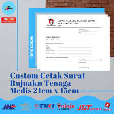 Struktur penulisan surat lamaran kerja bidan. Custom Cetak Nota Buku Surat Rujukan Dokter Surat Rujukan Bidan Surat Rujukan Tenaga Medis Shopee Indonesia