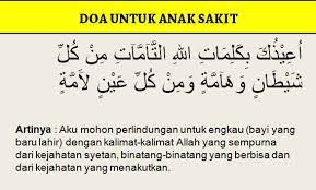 Hadis ini juga menjadi dalil bagi orang yang ingin mendoakan untuk kesembuhan diri sendirinya saat ia sedang berada dalam keadaan sakit. Selain Obat Bacakan 4 Doa Ini Ketika Anak Sakit