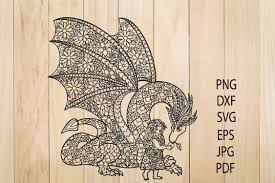 Download Dragon And Girl Svg Dragon Zentangle Svg Dragon Svg 534946 Cut Files Design Bundles