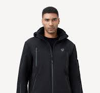 Men's Heated Jacket | Hooded Black Jacket for Sale - iHood