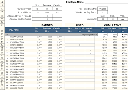 Employee Pto Tracker Excel Template Free Excel Templates Excel Spreadsheets Templates Spreadsheet Template