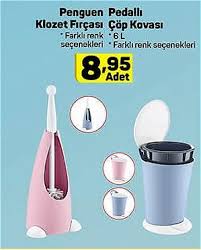 Tuvalet çöp kutusu, dolap içi, metal, sensörlü, pedallı & plastik çöp kovası n11.com'da! Penguen Pedalli Klozet Fircasi Cop Kovasi 6 L Indirimde Market