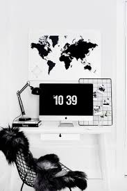 Black And White Office Aesthetic Pin On Interior