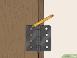 Black aluminum flush mount butterfly hinge: How To Install Surface Mount Hinges 8 Steps With Pictures