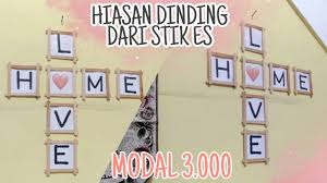 Cara membuat hiasan dinding sebenarnya adalah hal yang mudah karena sudah banyak contoh di internet. Diy Room Decor Wall Decor Hiasan Dinding Kamar Cara Membuat Hiasan Dinding Dari Stik Es Krim Youtube