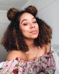 Here are fabulous buns for curly hair. Curly Hair 2 Space Buns Novocom Top