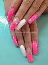 Nail Art Photo Taken At 20 07 2013 13 25 48 Nail Art Photo Uploaded At 20 07 2013 20 34 41 Nail Technician E Pink Acrylic Nails Summer Acrylic Nails Pink Nails