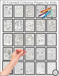 Framed Coloring Pages For Kids Coloring Pages For Kids Coloring Pages Color