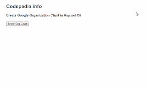 asp net c create simple organization chart with mssql