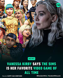 Vanessa Kirby says The Sims is her favorite video game of all time