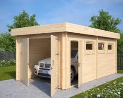 Mittlerweile bietet der handel auch für diese bauweise unterschiedlichste varianten an. Holzgarage Online Kaufen Holzgaragen Doppelgaragen Und Carports