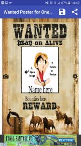 Poster buronan bajak laut topi jerami. One Pirate Wanted Maker Piece For Android Apk Download