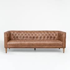 Rollins Chocolate Leather Sofa Reviews Crate And Barrel Leather Sofa Modern Leather Sofa Tufted Leather Sofa