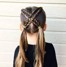 Katie Niemann On Instagram Today We Did A Fun Crisscrossed Pigtail Style It Was Perfect For Little Girl Hairstyles Baby Girl Hairstyles Hair Styles