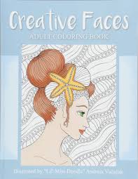 For those color artists who are looking for something different sketching random faces. Creative Faces Adult Coloring Book Lil Miss Doodle Amazon De Vucajnk Andreja Fremdsprachige Bucher