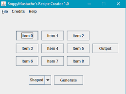 Soggymustache S Recipe Creator Minecraft Mod