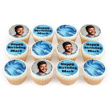 Sign up for our newsletter: Bakerdays Personalised 12 Blue Marble Cupcakesfrom Bakerdays