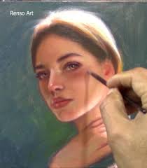 I painted this one in a 5 hours session, the particular thing about this  painting fro me was trying to create depth by creating a difference  contrast