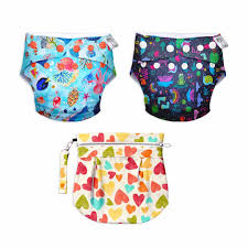 Buy SuperBottoms Cloth Swim Diapers for babies - Starter Swim Ready Pack  with 2 Freesize UNO-New Version and 1 Waterproof Travel Bag|Reusable and  Washable Diapers for babies from 3m-3y|Outer shell only Online