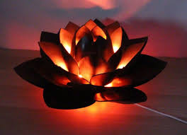 Scary Lamp Gothic Lotus Flower Black Lamp In 2021 Flower Lamp Lamp Lotus Lamp