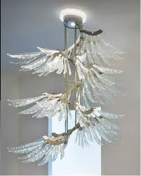 China Modern Replice Glass Huge Chandelier Project Hotel Led Pendant Light China Chandelier Led Light