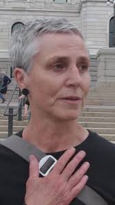 Minneapolis residents Juliet Patterson and Rachel Moritz reflect