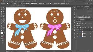 How To Draw Gingerbread Men Cookies In Adobe Illustrator Youtube Gingerbread Man Cookies Gingerbread Man Gingerbread