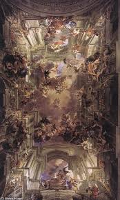 Andrea Pozzo Frescos 1691 Sant Ignazio Rome Italy Fondo De Arte Arte Renacentista Pintura Arte Renacentista