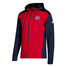 Wärme und tragekomfort auf dem trail & in der stadt: Full Zip Hooded Sweatshirt Adidas Nhl Montreal Canadiens Sportega De
