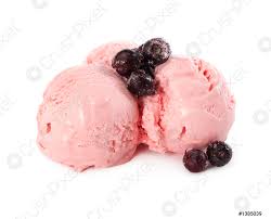 120 g di panna (min. Tre Palline Di Gelato Alla Frutta E Bacche Congelate Foto D Archivio Crushpixel