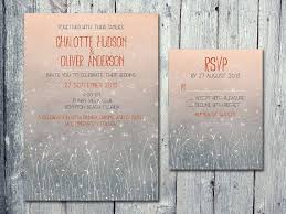Digital Printable Files Orange Grey Fireflies Field Wedding Invitation And Reply Card Set Wedding Stat Field Wedding Wedding Stationery Firefly Wedding