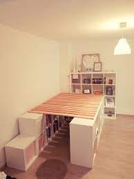 Bett selber bauen ikea hack diy hochbett aus küchenschränken by nele robsi duration. 11 Bett Ideen Ikea Kallax Regal Bett Kinderzimmer Regal Kinderzimmer