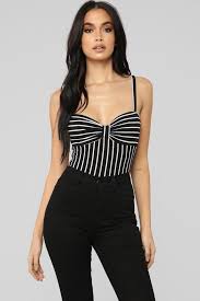 Black And White Striped Bodysuit Outfits Sally Bodysuit Black White Striped Bodysuit Outfit White Bodysuit Outfit Black Bodysuit