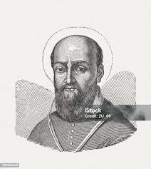 Francis De Sales Geneva Bishop Wood Engraving Published 1881 Stock  Illustration