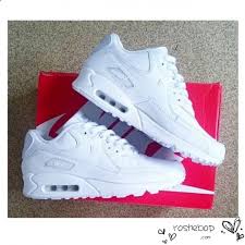 Nike Air Max 90 Womens Mens Shoes Hyperfuse All White Best Seller Nike Air Max White Nike Air Max Air Max 90 Leather
