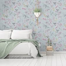 I Love Wallpaper Grace Hummingbird Wallpaper Duck Egg Pink Wallpaper From I Love Wallpaper Uk A delicate leaf design in soft blue. i love wallpaper grace hummingbird wallpaper duck egg pink