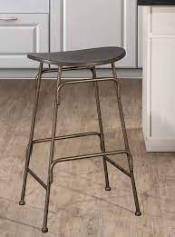Beech wood sloan bar stool black vinyl seat finish option. Hillsdale Mitchell Non Swivel Backless Counter Stool Black Wood Bronze Metal 4032 827 Hillsdalefurnituremart Com