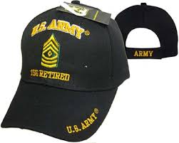 Amazon.com: U.S. Army 1SG Retired Military Black Embroidered Cap Hat 560E :  Clothing, Shoes & Jewelry
