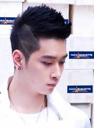 The sides are slightly cropped to even out the look. Pin By D K On Asian Hairstyle Korean Men Hairstyle Korean Hairstyle Mens Hairstyles Short