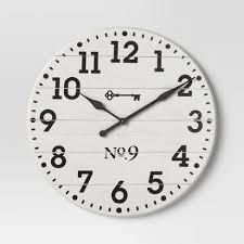 Check spelling or type a new query. 26 Farmhouse Wood Wall Clock White Threshold Target