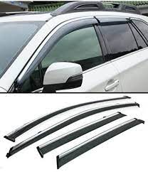 To Keep Rain Out When Windows Cracked For 2015 17 Subaru Outback Clip On Type Smoke Tinted Side Door Window Visor W Chrome Trim Subaru Outback Subaru Outback