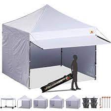 Amazon Com Abccanopy 10x10 Ez Pop Up Canopy Tent Instant Shelter Commercial Portable Market Canopy With 4 Rem Pop Up Canopy Tent Portable Carport Canopy Tent