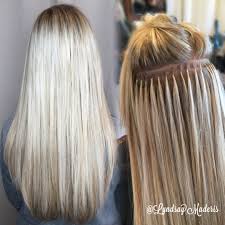 Bonded extensions uses a method of weaving that lasts for a about: The Ultimate Guide To Hair Extensions For White Girls Society19