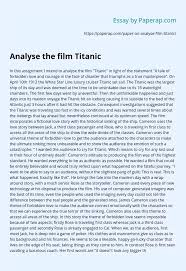 Analyse The Film Titanic Research Paper Example