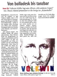 Volkwin: Pressestimmen