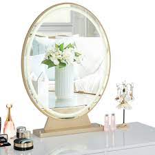 Large lighted vanity makeup mirror. Willa Arlo Interiors Alexia Hollywood Lighted Makeup Mirror Reviews Wayfair