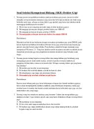 Check spelling or type a new query. Contoh Soal Uji Kompetensi Dokter Gigi Soalujian Net