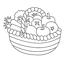 A fruit basket is a practical way to show someone you care. Online Coloring Pages Coloring Vegetables In Basket Coloring